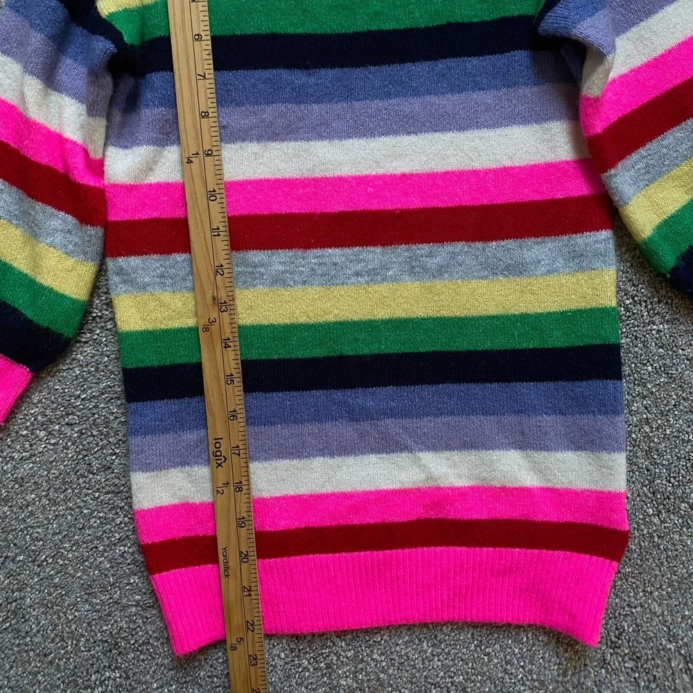 Vibrant Multicolor Striped Sweater Dress Girl 4T  Long Sleeve Cozy Warm